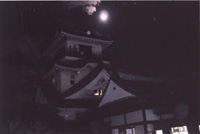 月と高知城